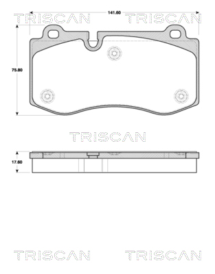 TRISCAN Első fékbetét 811023049_TRIS