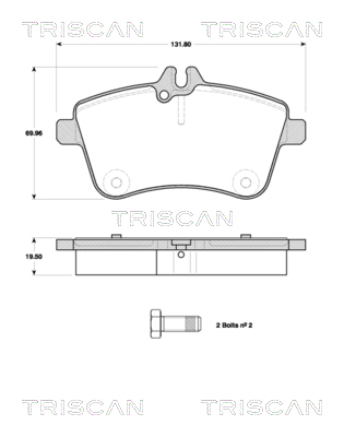 TRISCAN Első fékbetét 811023053_TRIS