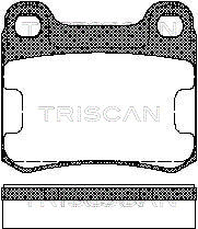 TRISCAN Hátsó fékbetét 811023115_TRIS