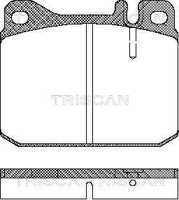 TRISCAN Fékbetét, mind 811023222_TRIS