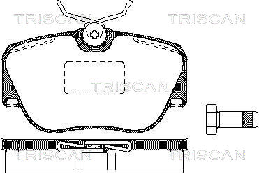 TRISCAN Fékbetét, mind 811023936_TRIS