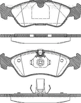 TRISCAN 811024004_TRIS Fékbetét, mind