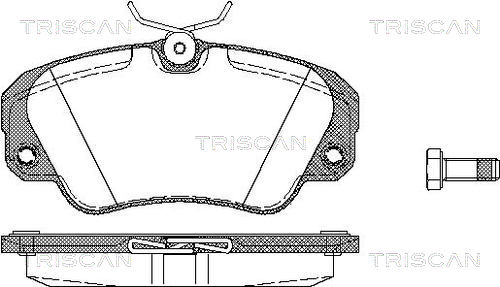 TRISCAN Első fékbetét 811024005_TRIS