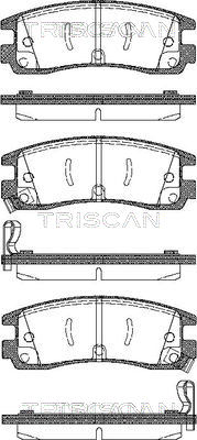 TRISCAN Fékbetét, mind 811024015_TRIS