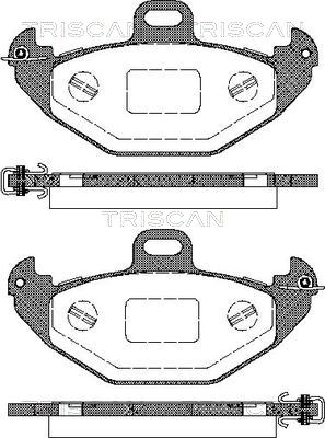 TRISCAN Hátsó fékbetét 811025007_TRIS