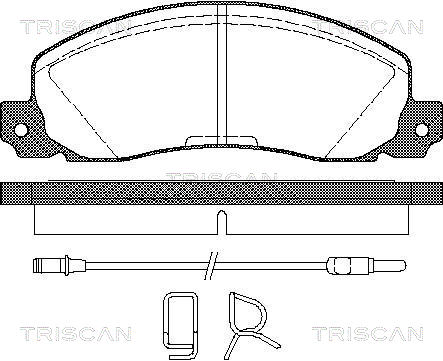 TRISCAN Fékbetét, mind 811025846_TRIS