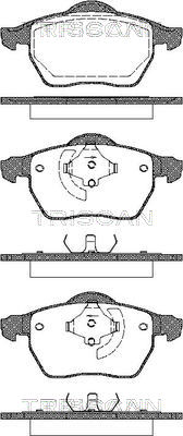 TRISCAN Fékbetét, mind 811027008_TRIS