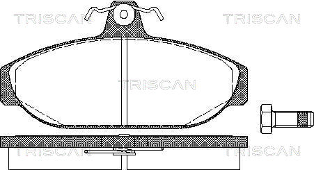 TRISCAN Fékbetét, mind 811027150_TRIS