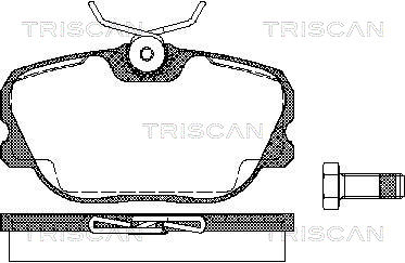 TRISCAN Fékbetét, mind 811027894_TRIS