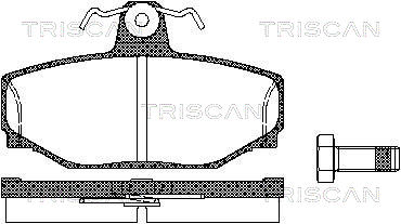 TRISCAN Fékbetét, mind 811027919_TRIS