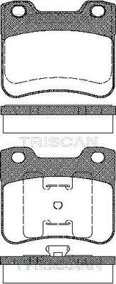 TRISCAN Fékbetét, mind 811028005_TRIS