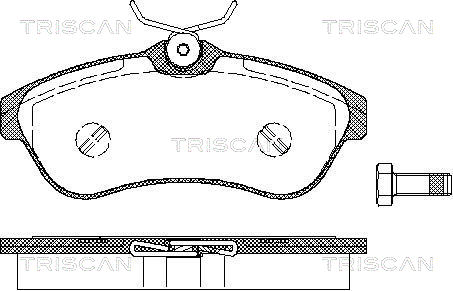 TRISCAN Első fékbetét 811028027_TRIS