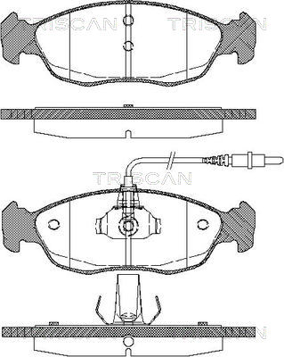 TRISCAN Fékbetét, mind 811028161_TRIS