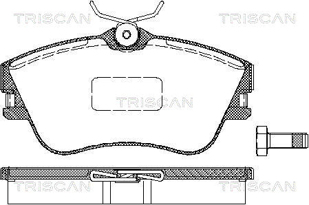 TRISCAN Első fékbetét 811029001_TRIS