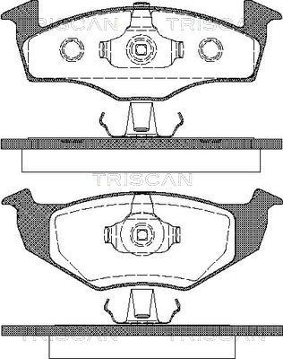 TRISCAN Első fékbetét 811029004_TRIS