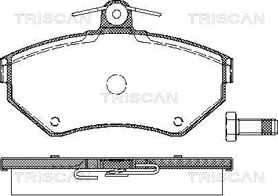 TRISCAN Első fékbetét 811029010_TRIS