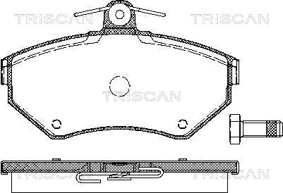 TRISCAN Első fékbetét 811029012_TRIS