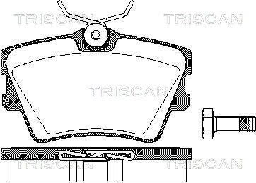 TRISCAN Hátsó fékbetét 811029014_TRIS