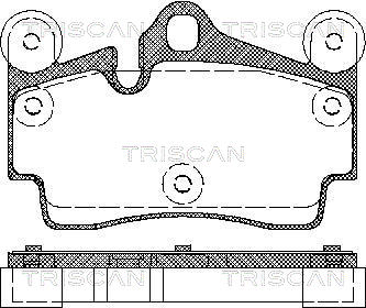 TRISCAN Hátsó fékbetét 811029050_TRIS