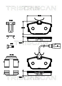 TRISCAN Fékbetét, mind 811029062_TRIS