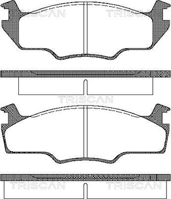 TRISCAN Fékbetét, mind 811029237_TRIS