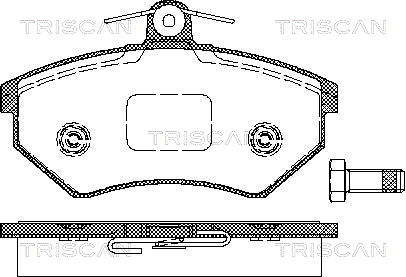 TRISCAN Első fékbetét 811029986_TRIS