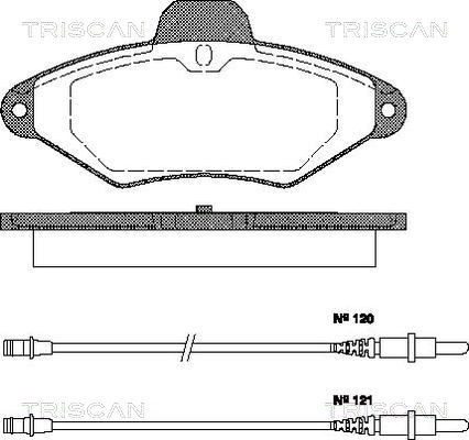 TRISCAN Első fékbetét 811038156_TRIS