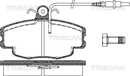 TRISCAN Első fékbetét 811038982_TRIS