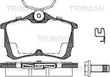 TRISCAN Hátsó fékbetét 811040006_TRIS