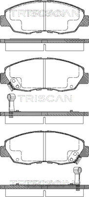 TRISCAN Fékbetét, mind 811040972_TRIS