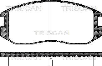 TRISCAN Első fékbetét 811042001_TRIS