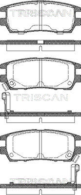 TRISCAN Fékbetét, mind 811042003_TRIS