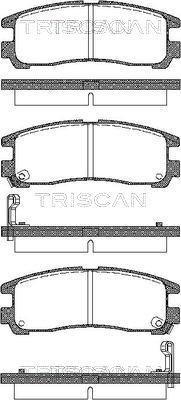 TRISCAN Fékbetét, mind 811042006_TRIS