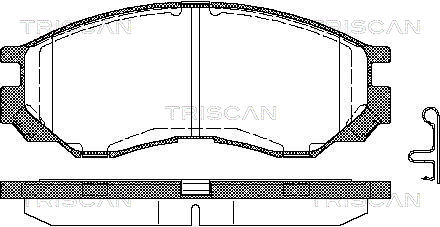 TRISCAN Első fékbetét 811042009_TRIS