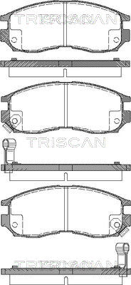 TRISCAN Első fékbetét 811042010_TRIS