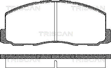 TRISCAN Első fékbetét 811042125_TRIS