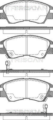 TRISCAN Fékbetét, mind 811042915_TRIS