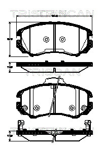 TRISCAN Első fékbetét 811043027_TRIS