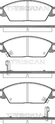 TRISCAN Első fékbetét 811043182_TRIS