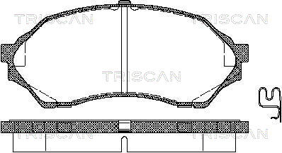 TRISCAN Fékbetét, mind 811050001_TRIS