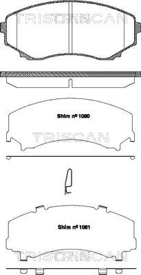 TRISCAN Első fékbetét 811050022_TRIS