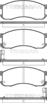 TRISCAN Fékbetét, mind 811050165_TRIS