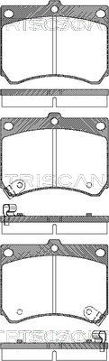 TRISCAN Első fékbetét 811050186_TRIS