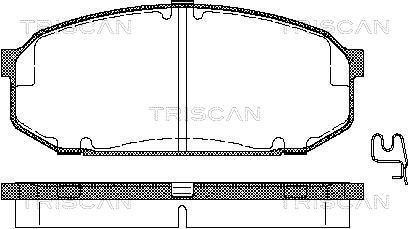 TRISCAN Fékbetét, mind 811050187_TRIS