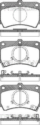 TRISCAN Fékbetét, mind 811050840_TRIS