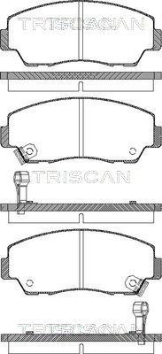 TRISCAN Fékbetét, mind 811050872_TRIS