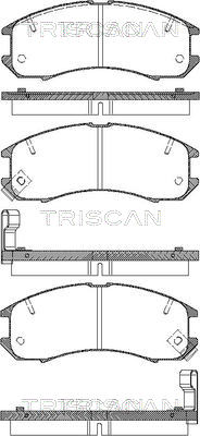 TRISCAN Fékbetét, mind 811050881_TRIS