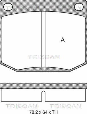 TRISCAN Fékbetét, mind 811065604_TRIS