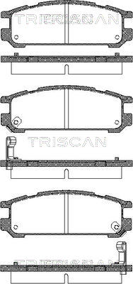 TRISCAN Fékbetét, mind 811068171_TRIS