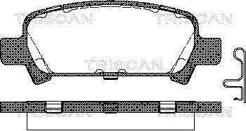 TRISCAN Fékbetét, mind 811068174_TRIS